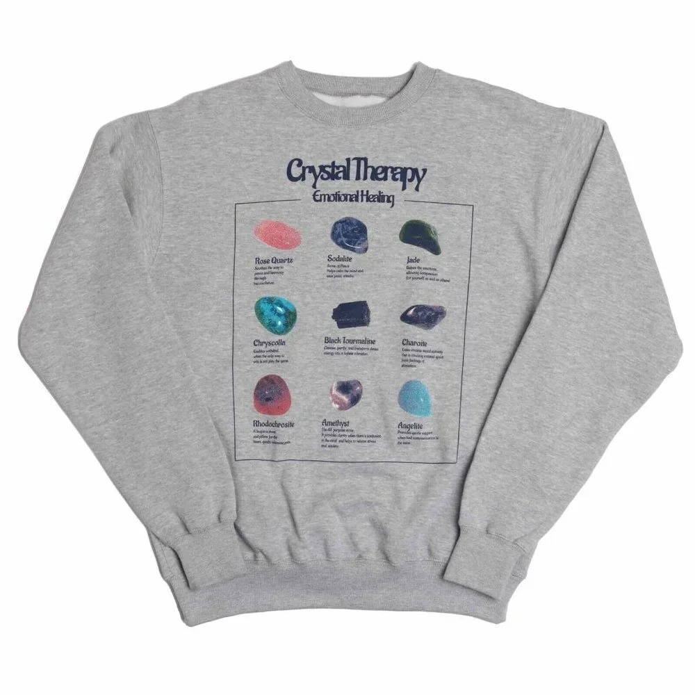Altru Women's Crystal Therapy Crew Neck Long Sleeve Sweatshirts Size S NWOT